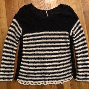 Free People long sleeve stripped sweater